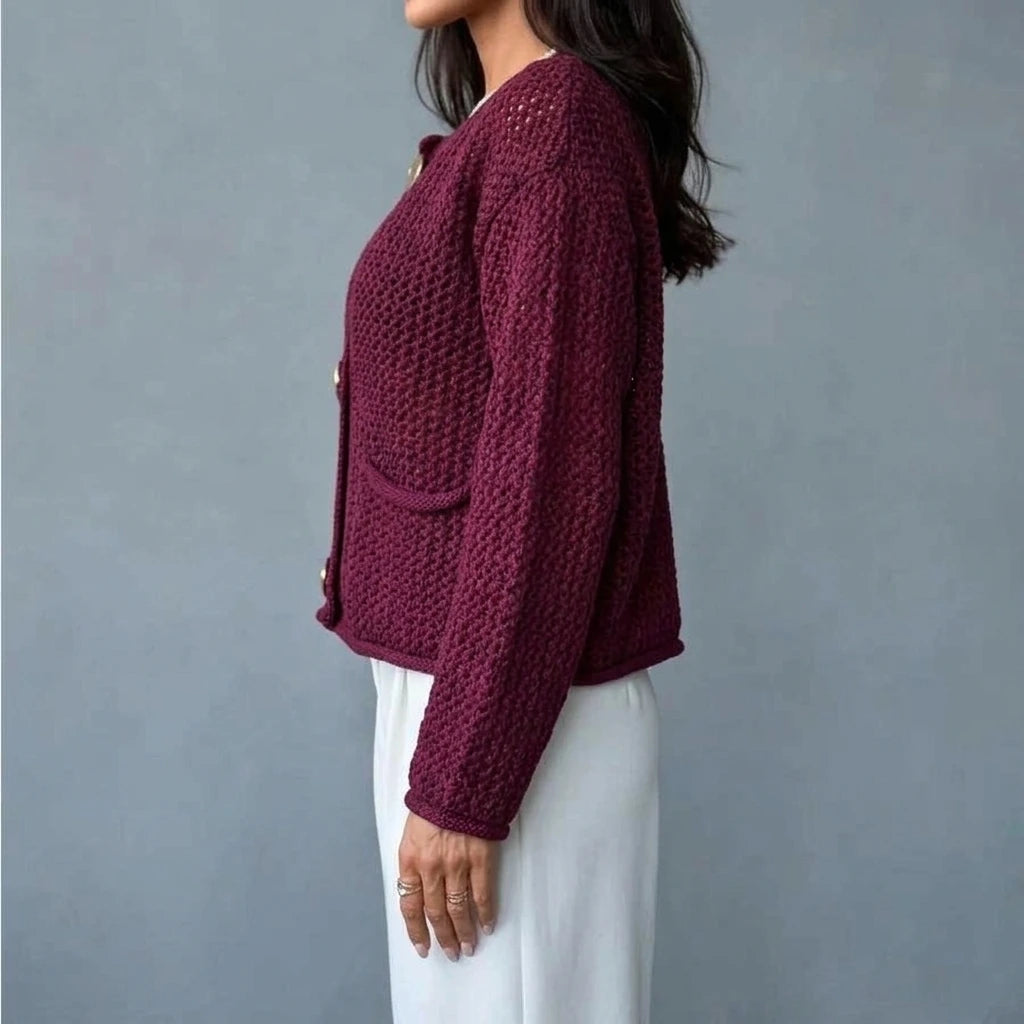 Chunky Knit Cardigan Sweater Coat for Women — lifestyle