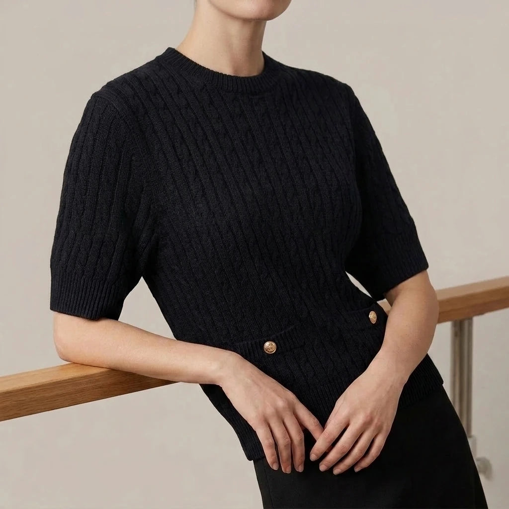 Knitted Sweater for Women Cable Knit — variant_front