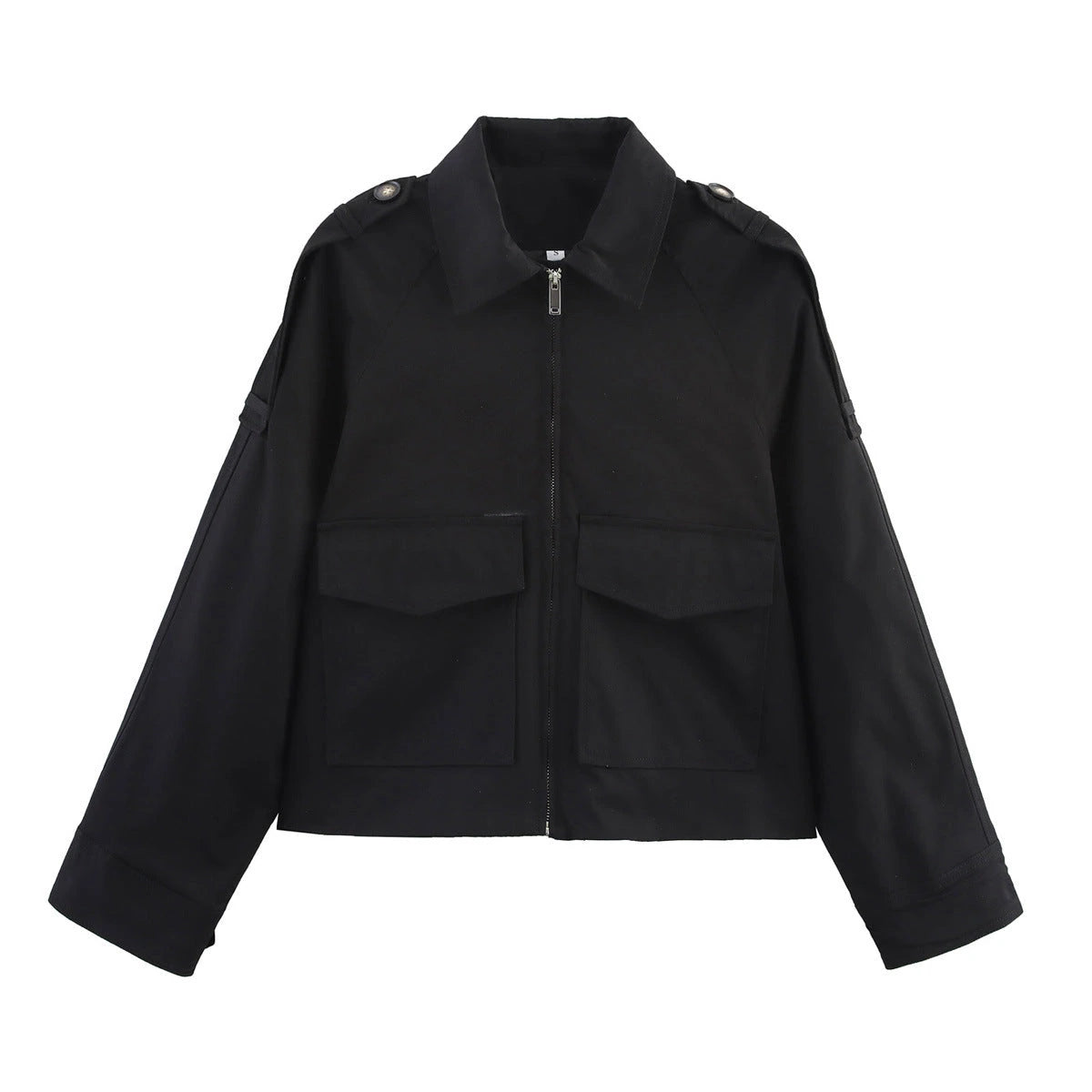 Casual Women's Short Trench Coat — variant_front