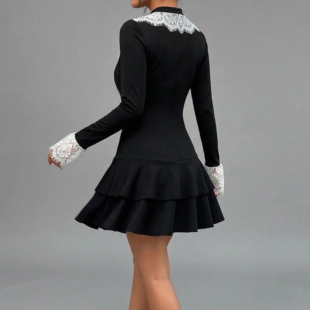 Lace Party Mini Dress for Women — lifestyle