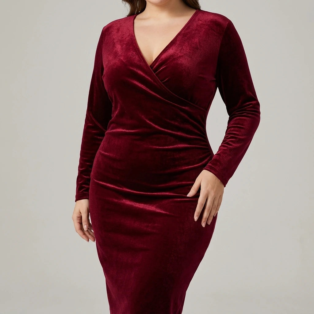 Long Sleeve Fitted Dress — variant_front
