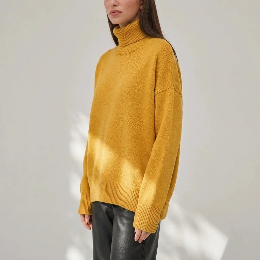 Turtleneck Long Sleeve Sweater — variant_front