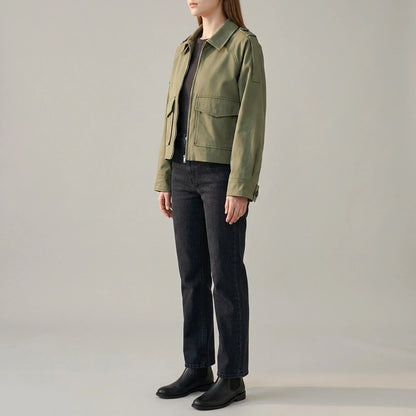 Casual Women's Short Trench Coat — lifestyle