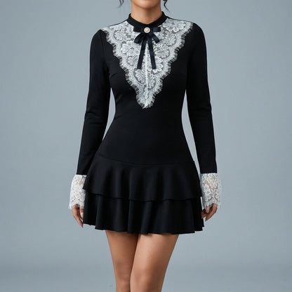 Lace   Party Mini Dress for Women — lifestyle