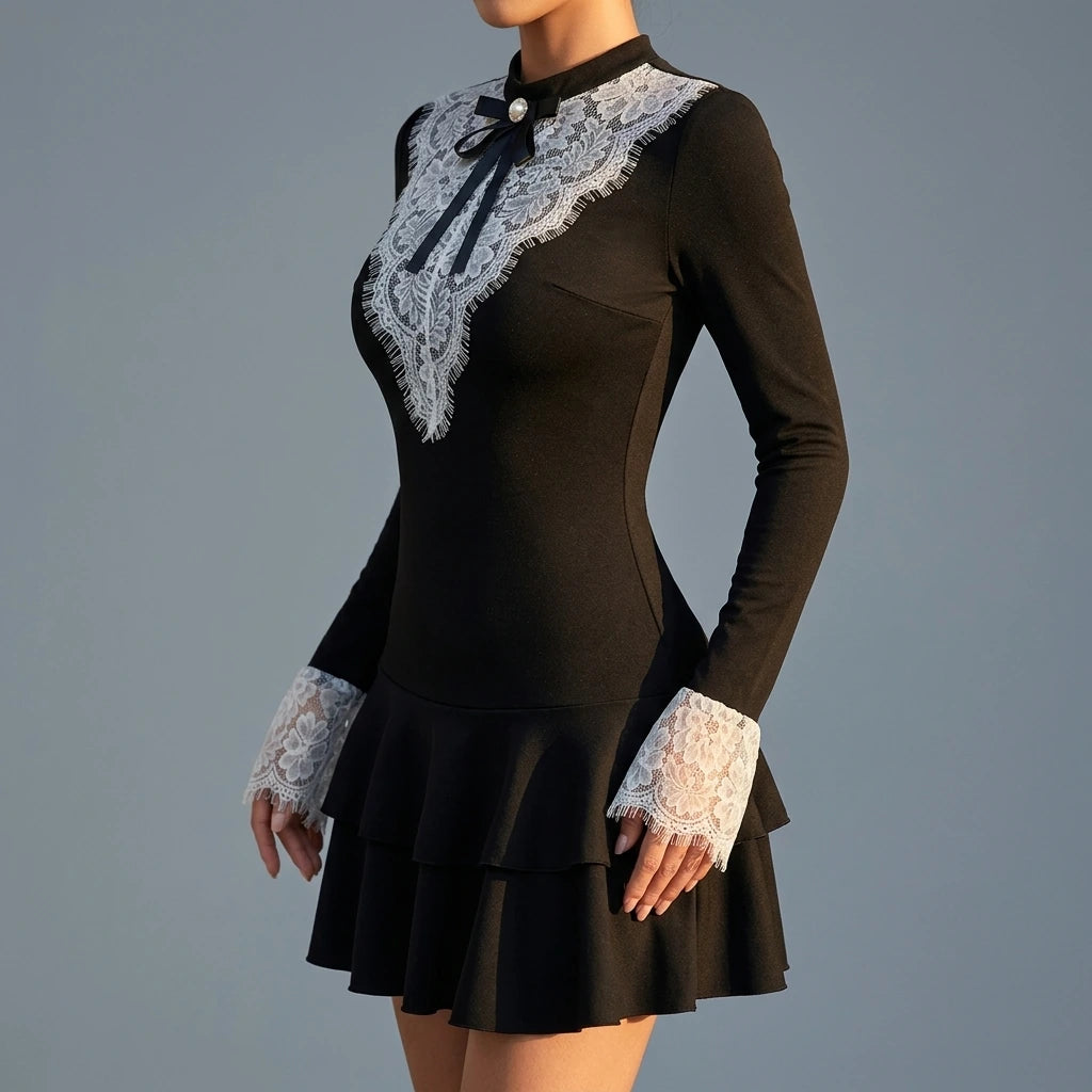 Lace   Party Mini Dress for Women — lifestyle