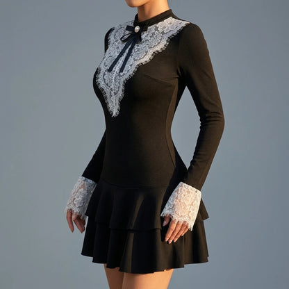 Lace   Party Mini Dress for Women — lifestyle