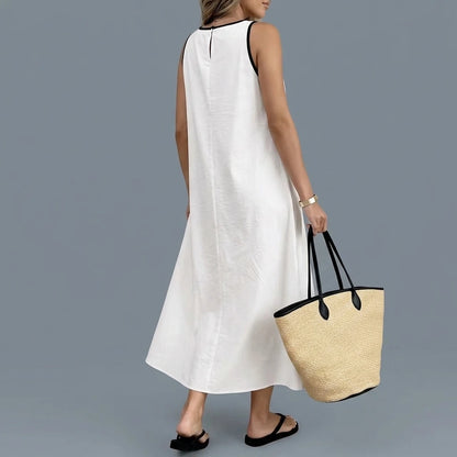 New popular solid color summer new vest long dress — lifestyle