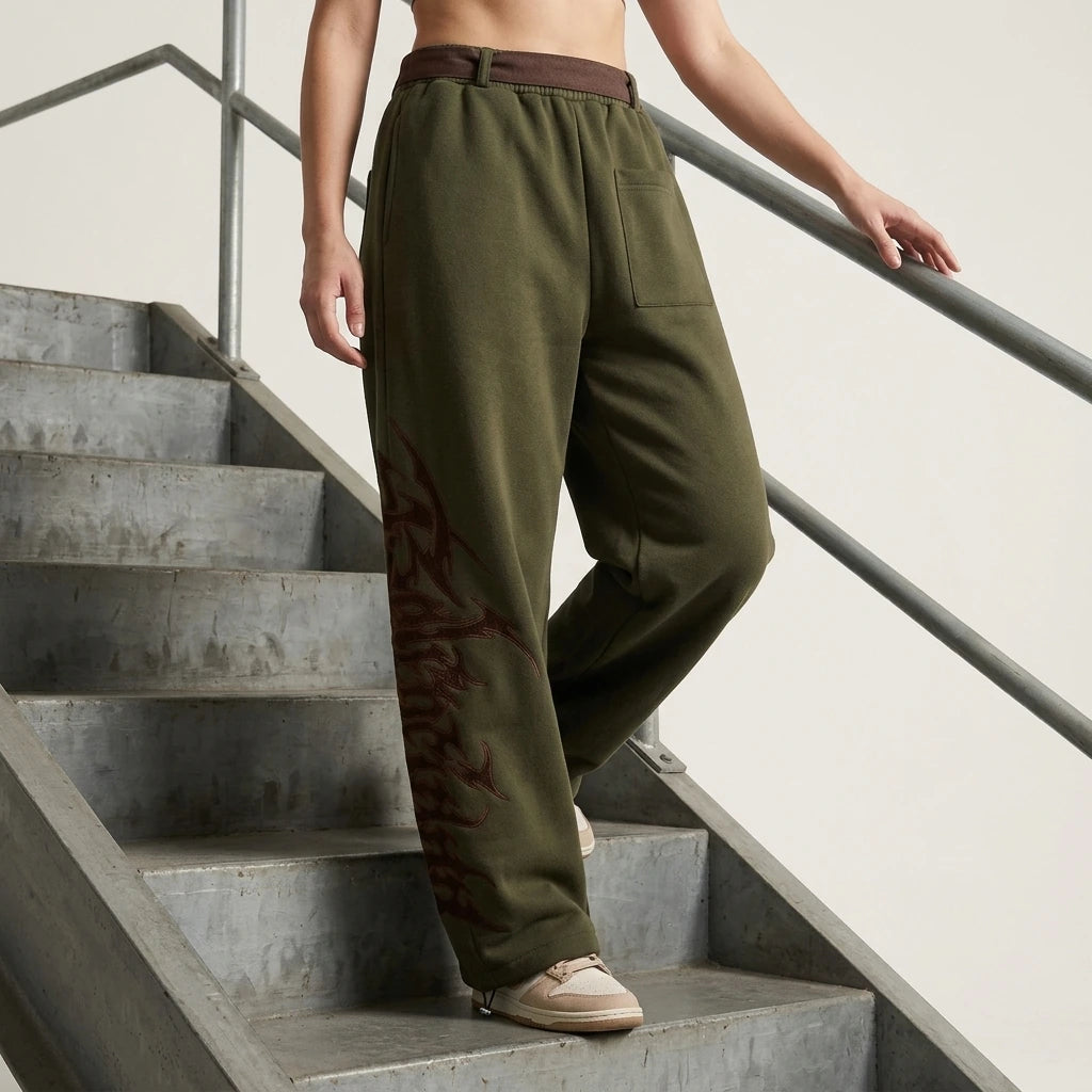 fleece-lined sweatpants — lifestyle