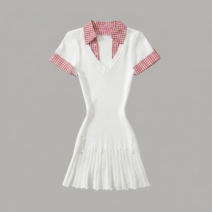 Splicing Knitted Sweater Dress — variant_front