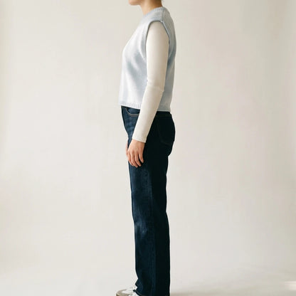 Shoulder profile knitted vest — lifestyle_lead