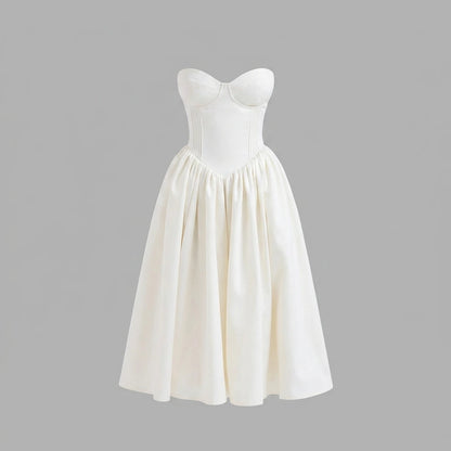 Sexy strapless dress for women in summer — variant_front
