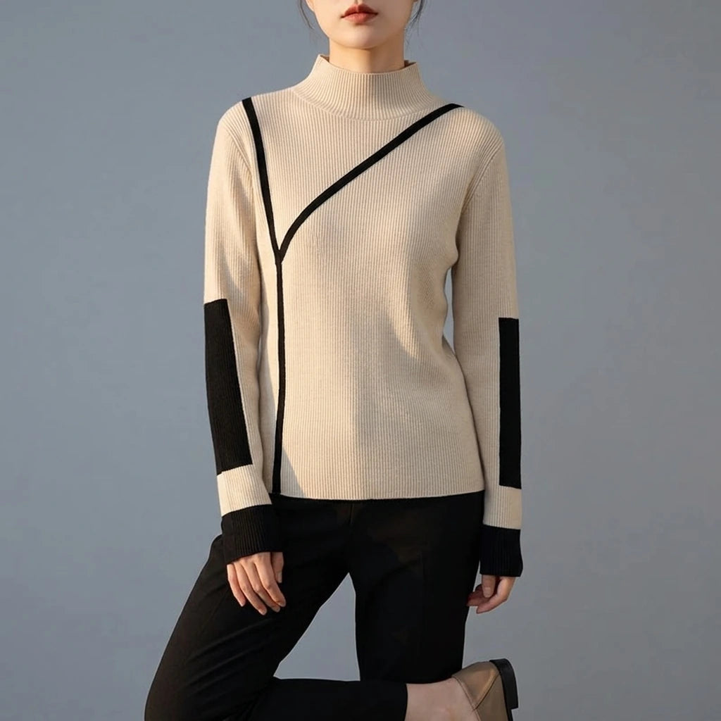 Turtleneck Sweater Women Winter Clothes Merino Kintting Cotton Cashmere Sweater Women Pullover Fall Female Knitwear — variant_front