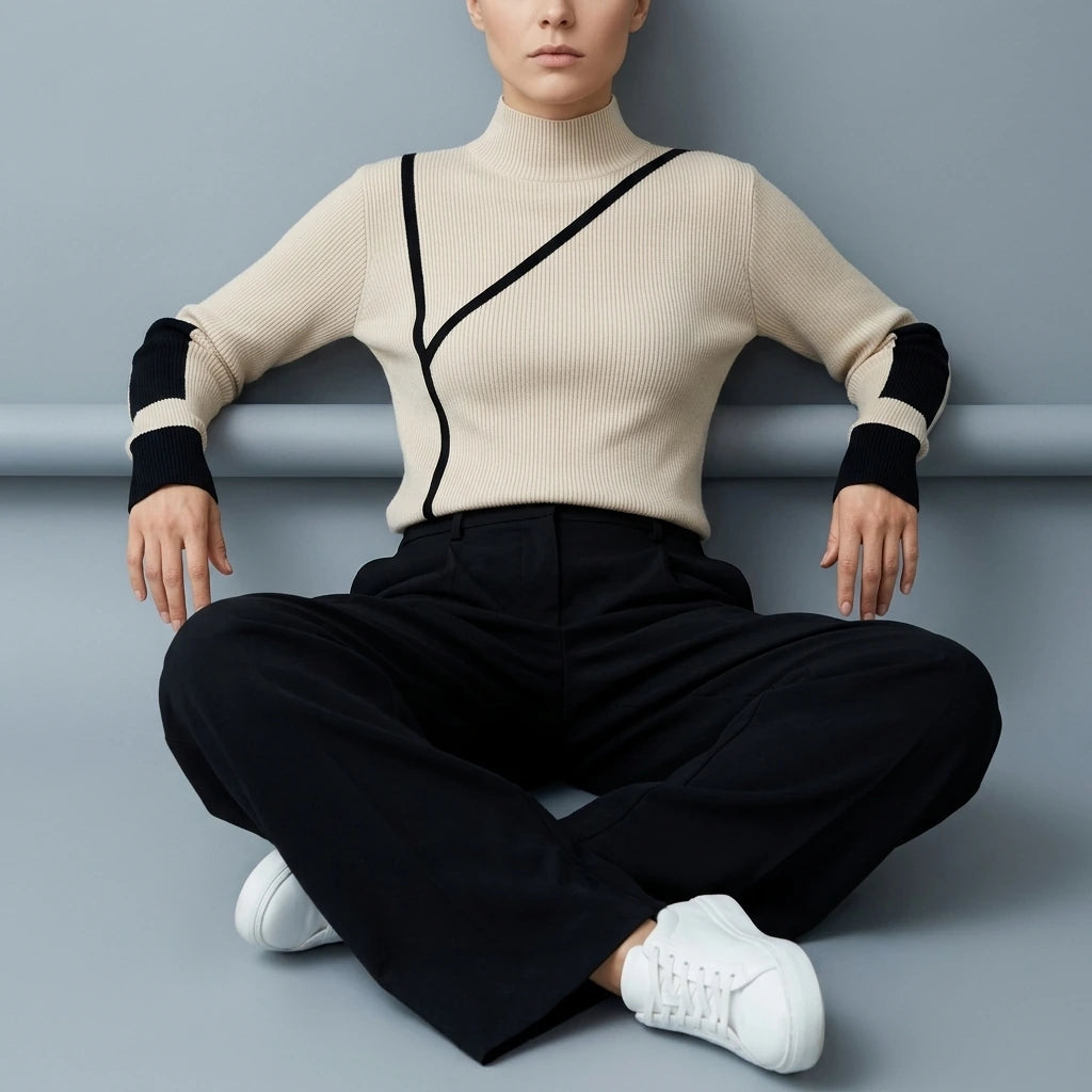 Turtleneck Sweater Women Winter Clothes Merino Kintting Cotton Cashmere Sweater Women Pullover Fall Female Knitwear — variant_front
