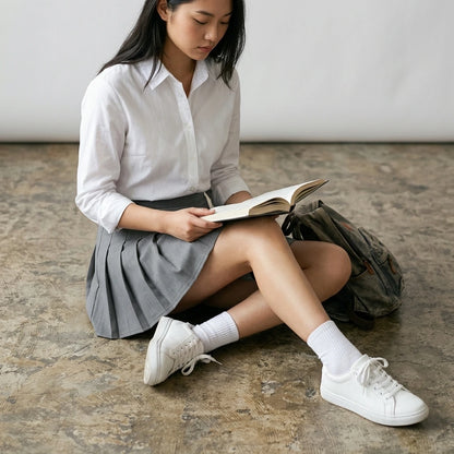 2025 Summer New Women's High Waist Fashion Trend Pleated Skirt Pleated Korean Version Tennis Student Dance Mini Skirt — lifestyle_lead