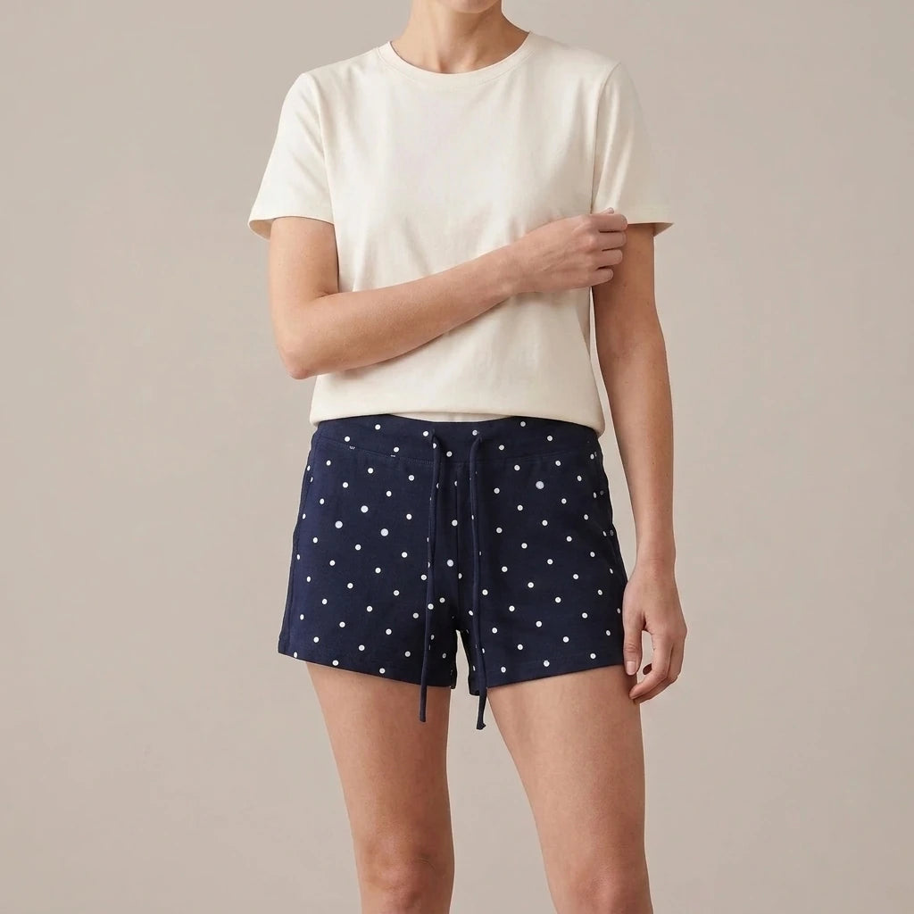 Elastic waist shorts for women — variant_front