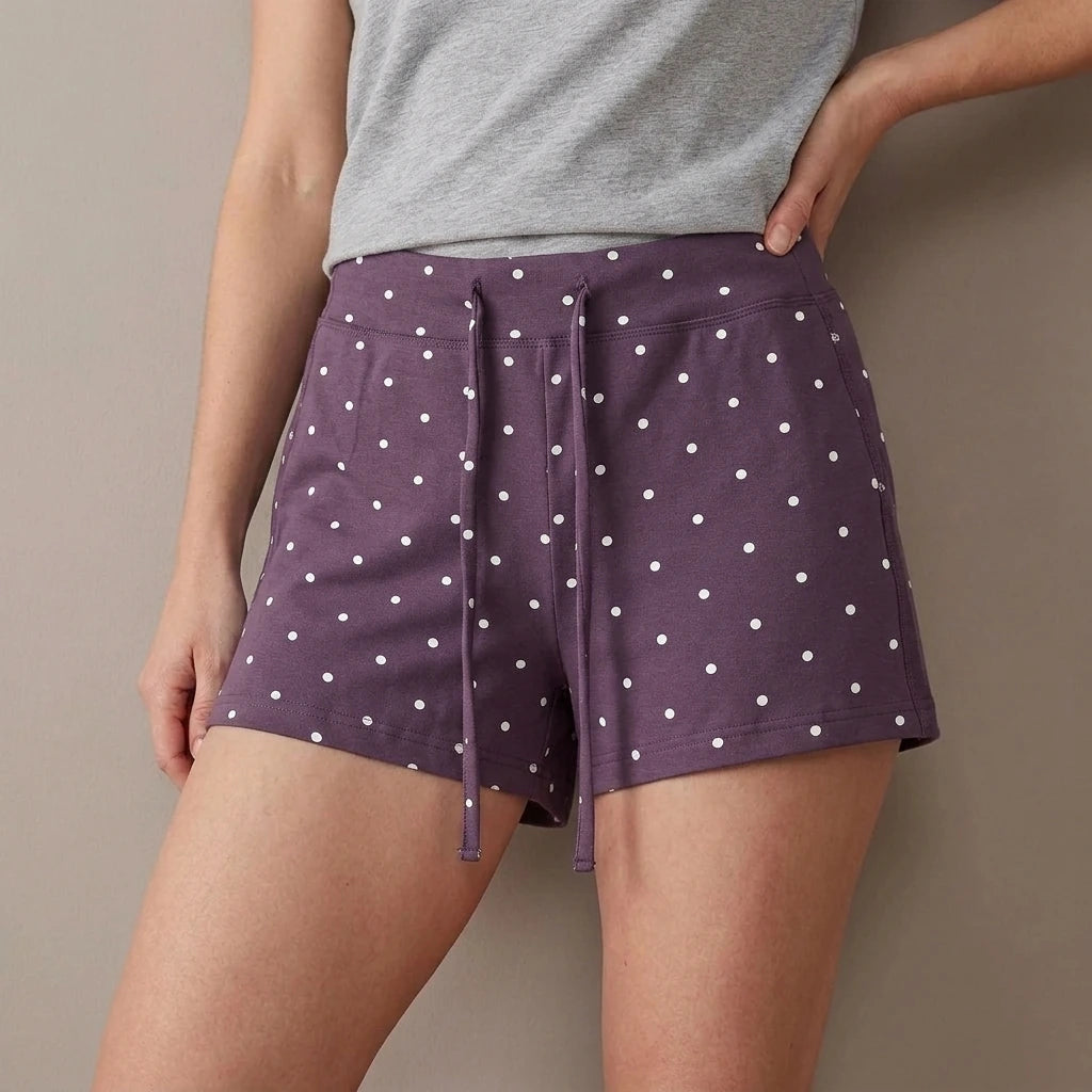 Elastic waist shorts for women — variant_front