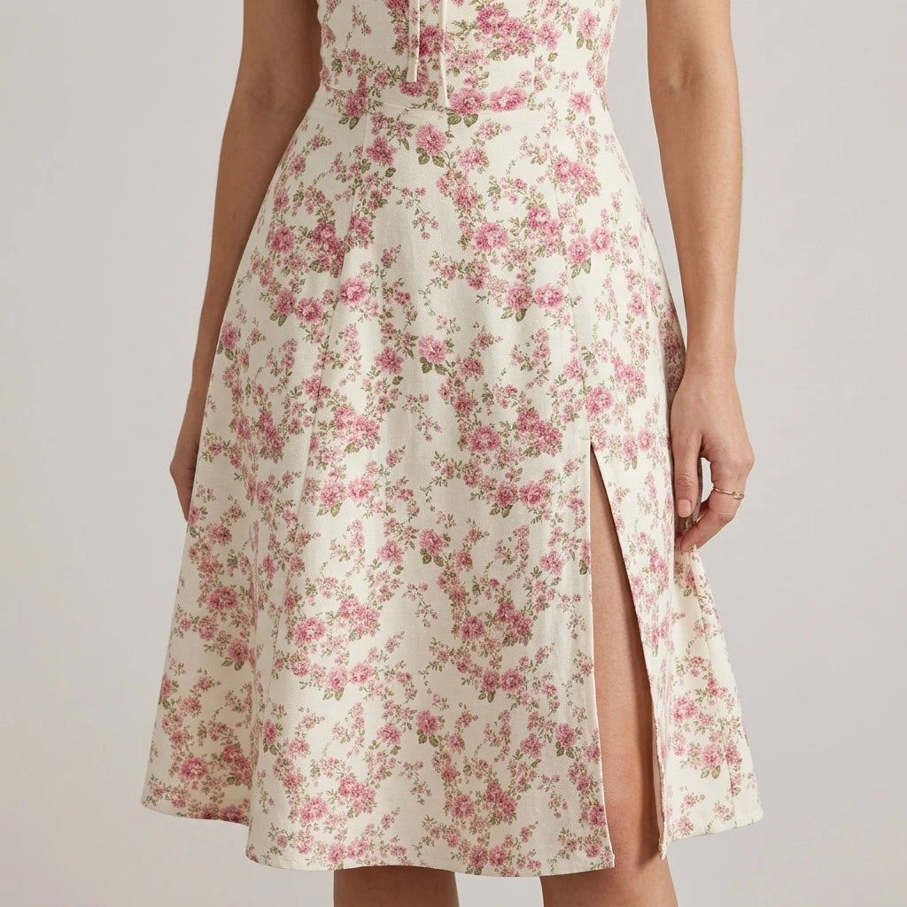 Luxury new temperament solid color fashion high-end halter dress floral dress women — lifestyle