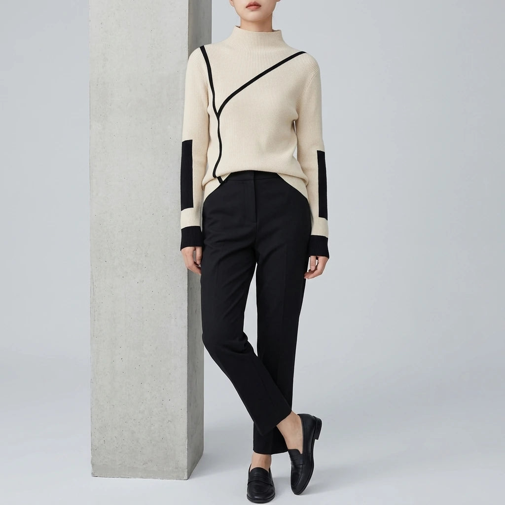 Turtleneck Sweater Women Winter Clothes Merino Kintting Cotton Cashmere Sweater Women Pullover Fall Female Knitwear — variant_front