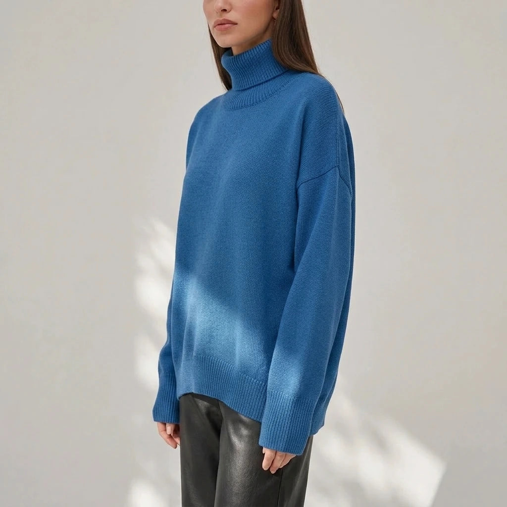 Turtleneck Long Sleeve Sweater — variant_front