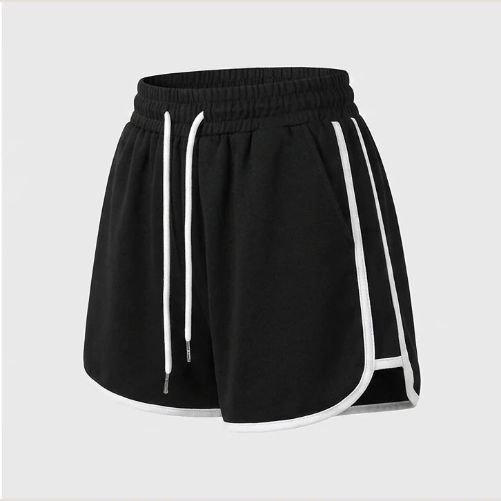 2026 Summer New Women Outdoor Sports and Fitness Shorts Korean Edition Sexy High Waist Yoga Casual Wide Leg Home Sleepers — product_only_back