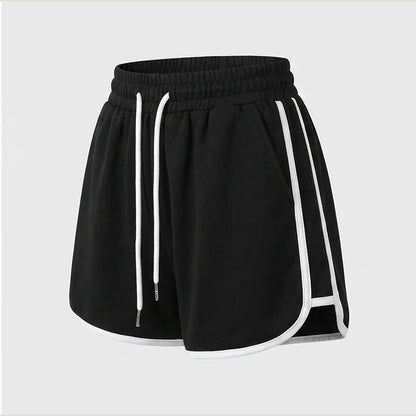 2026 Summer New Women Outdoor Sports and Fitness Shorts Korean Edition Sexy High Waist Yoga Casual Wide Leg Home Sleepers — product_only_back