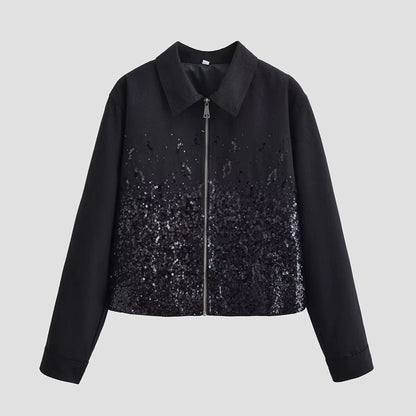 Zipper jacket baseball jacket — variant_front