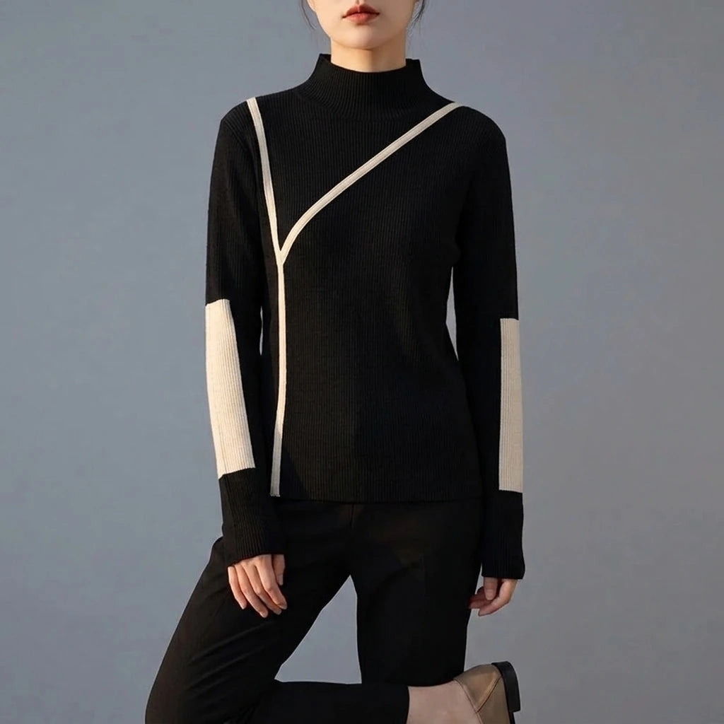 Turtleneck Sweater Women Winter Clothes Merino Kintting Cotton Cashmere Sweater Women Pullover Fall Female Knitwear — variant_front