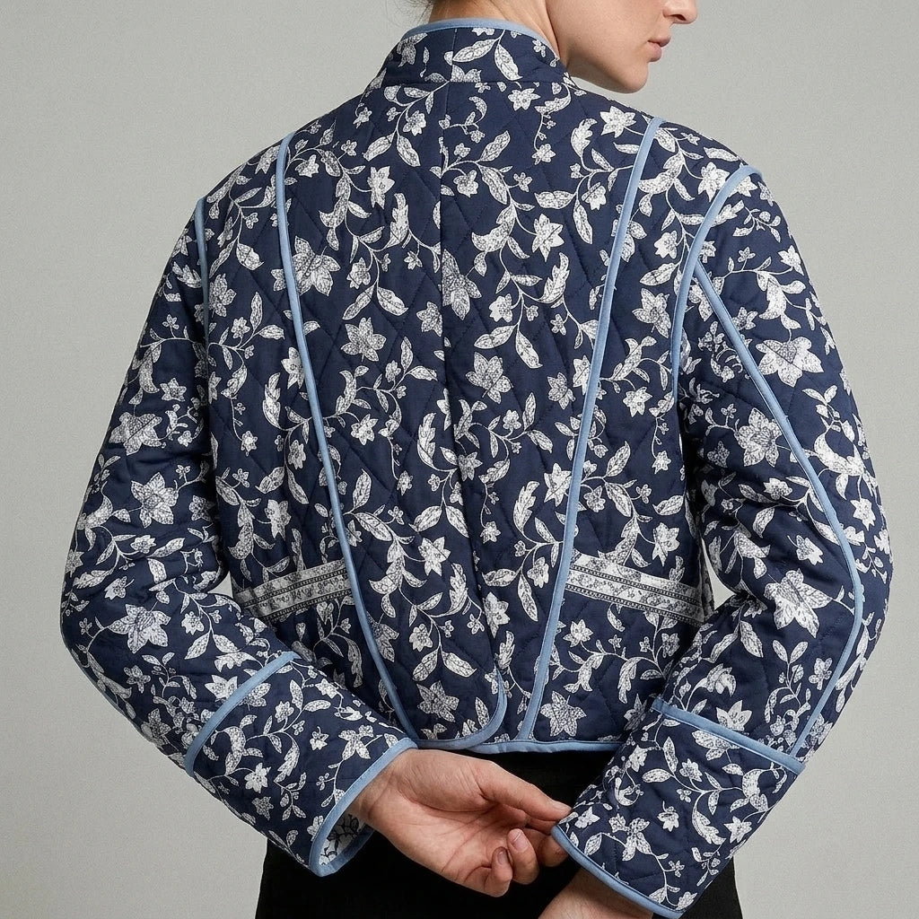 Casual Reversible Quilted Patchwork Jacket for Women — variant_front