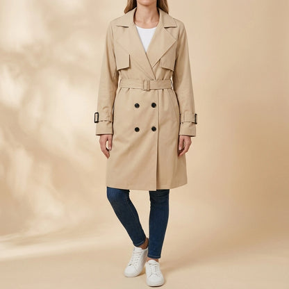 Women's lightweight trench coat — lifestyle