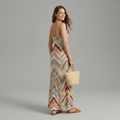 Spring Summer Female Boho Maxi Dresses Retro Sleeveless Women Holiday Long Skirt Sexy Deep V Neck Casual Party Dress Streetwear — lifestyle