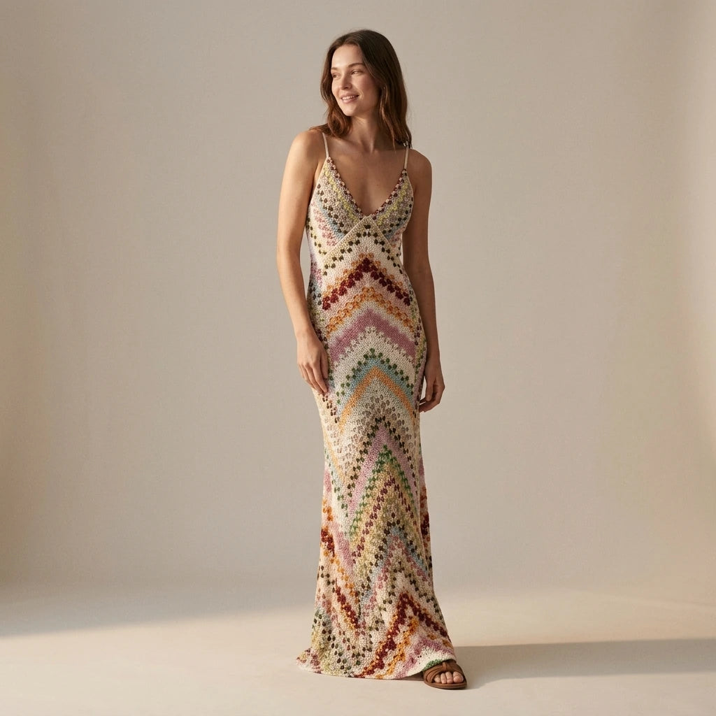 Spring Summer Female Boho Maxi Dresses Retro Sleeveless Women Holiday Long Skirt Sexy Deep V Neck Casual Party Dress Streetwear — lifestyle_lead