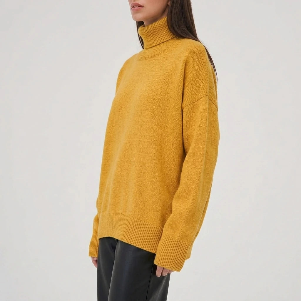 Turtleneck Long Sleeve Sweater — variant_front