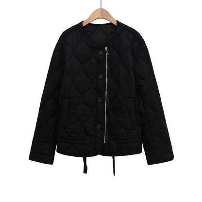 Loose Quilted Cotton Jacket — variant_front