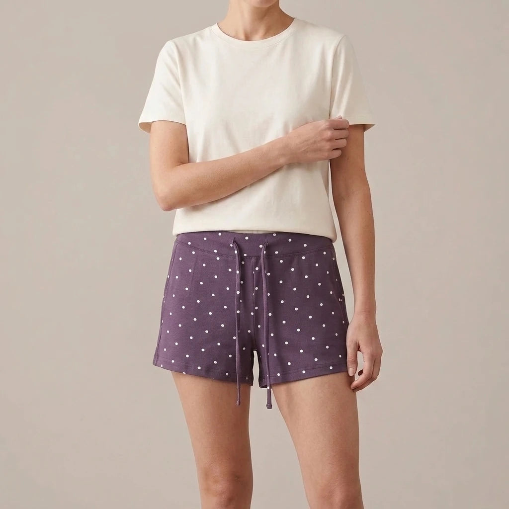 Elastic waist shorts for women — variant_front