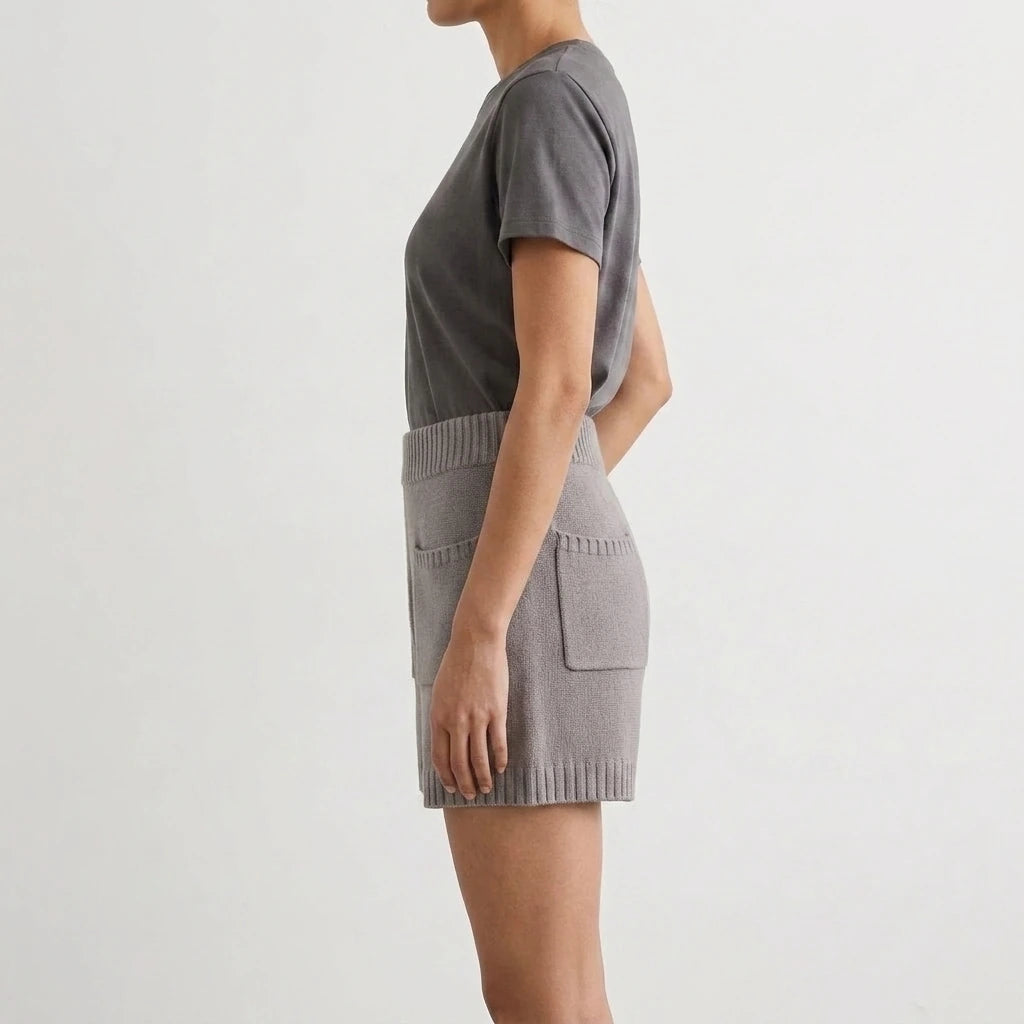 High waisted wide leg shorts — variant_front