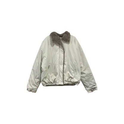 Style Sherpa Fleece Hooded Cotton Jacket for Women — variant_front