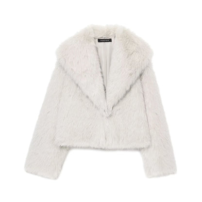 Street faux fur coat for autumn — variant_front