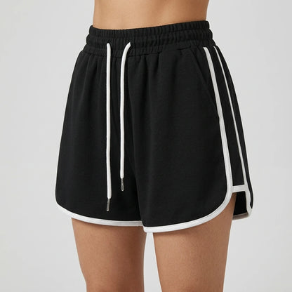 2026 Summer New Women Outdoor Sports and Fitness Shorts Korean Edition Sexy High Waist Yoga Casual Wide Leg Home Sleepers — lifestyle