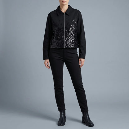 Zipper jacket baseball jacket — lifestyle