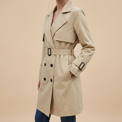 Women's lightweight trench coat — lifestyle