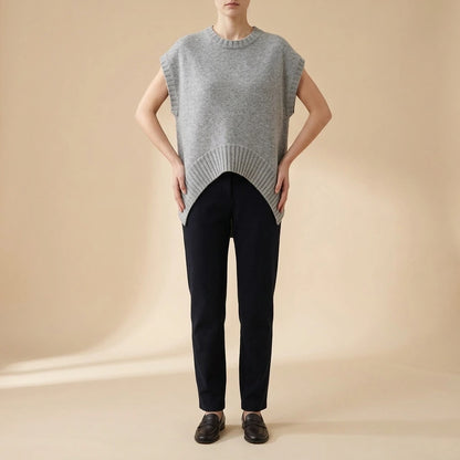 knitted vest — lifestyle