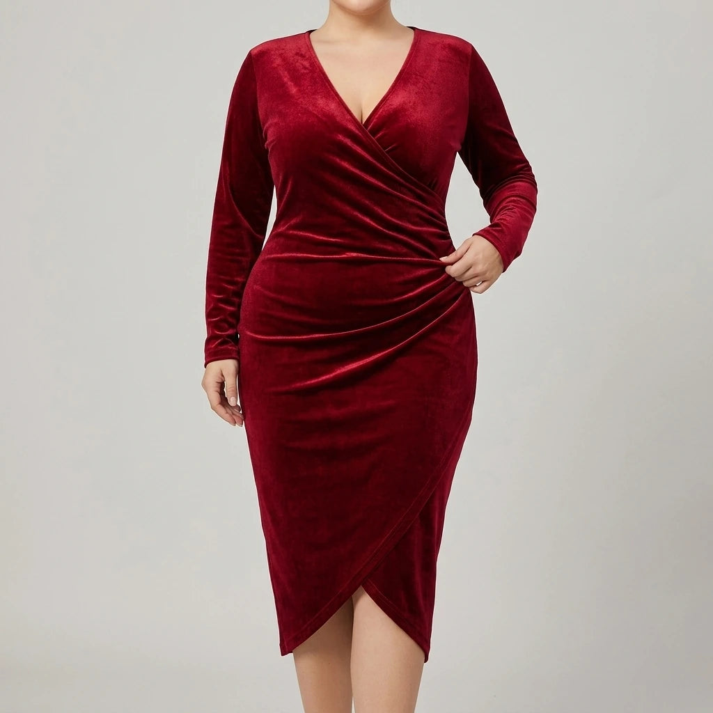 Long Sleeve Fitted Dress — lifestyle