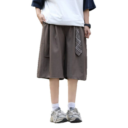 Retro Loose A-line Pleated Tailored Trousers — variant_front