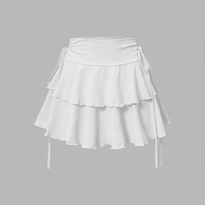 New Solid Color Skirt Women Summer Fashion Outdoor Versatile High Waist Slim Fit Elastic Waist Short Skirt Goods In Stock — variant_front