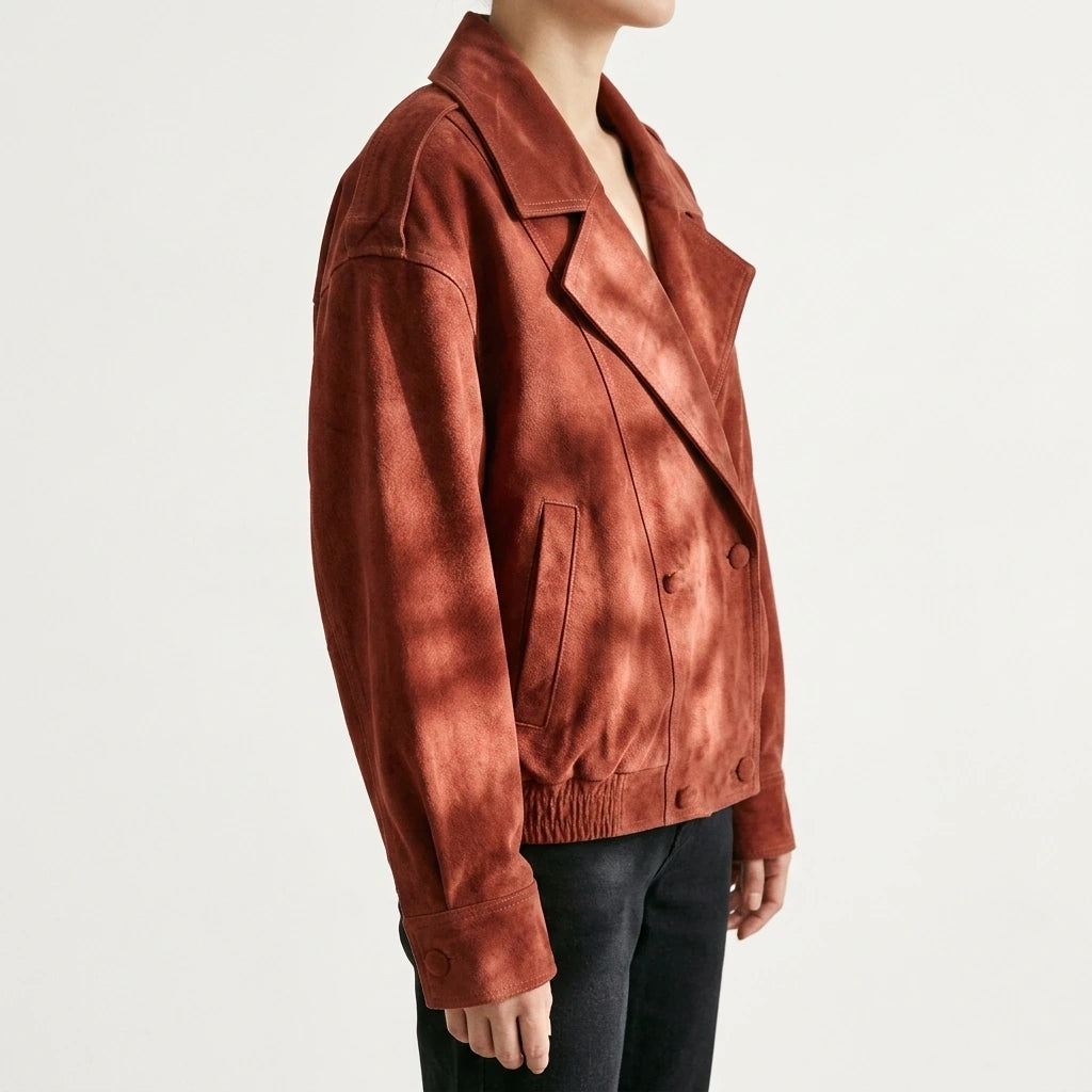 Imitation leather jacket jacket — lifestyle