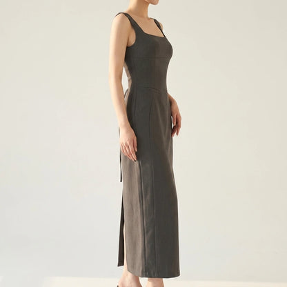 Summer French sexy simple camisole skirt — lifestyle