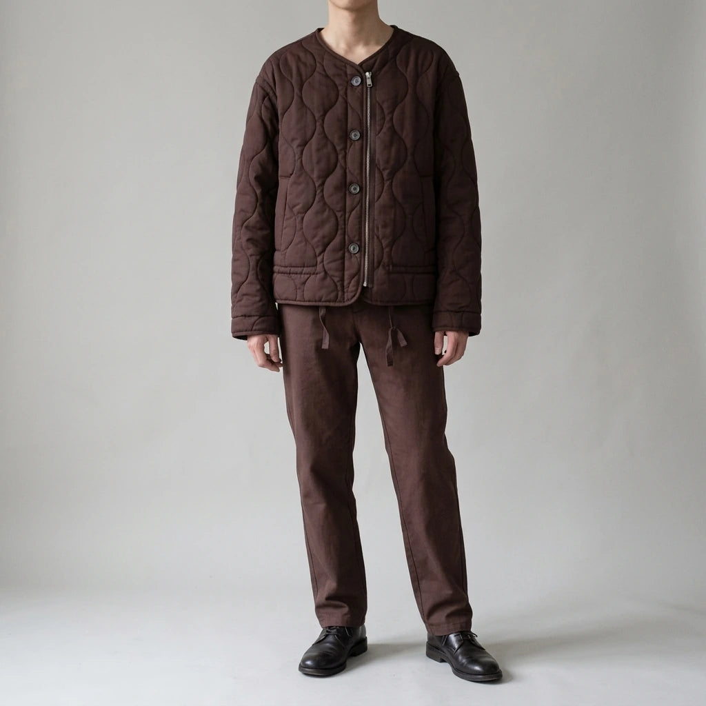 Loose Quilted Cotton Jacket — lifestyle