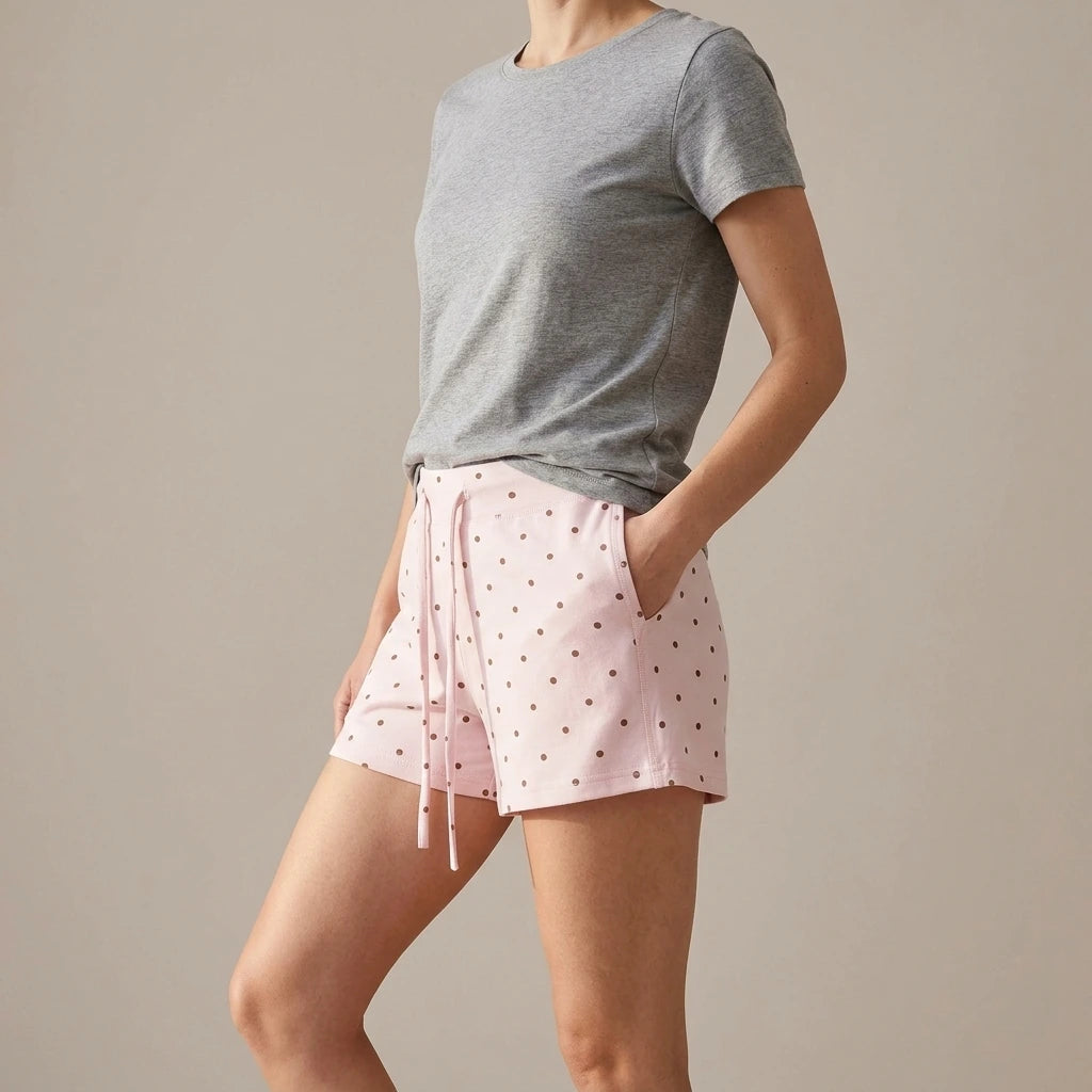 Elastic waist shorts for women — variant_front
