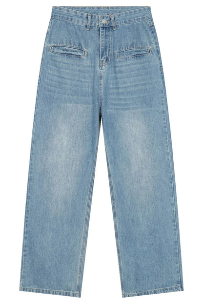 Front Pockets Baggy Jeans — variant_front