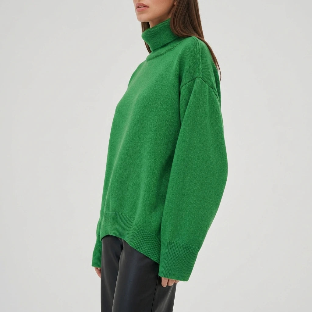 Turtleneck Long Sleeve Sweater — variant_front